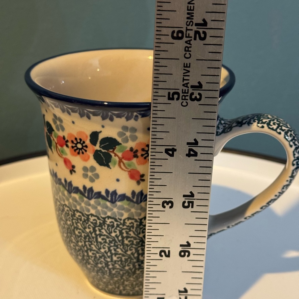 Polish Pottery Bistro Mug - 16 OZ - Cherry Blossom 🌸 - Picture 8 of 9